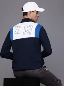 HRX by Hrithik Roshan Colourblocked Half Zipper Lifestyle Sweatshirt