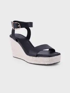 20Dresses PU Wedge Sandals with Buckles