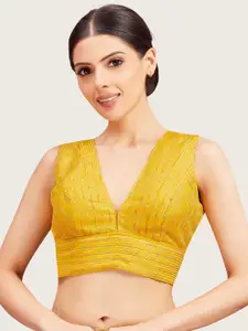 Studio Shringaar Embroidered Sleeveless Saree Blouse