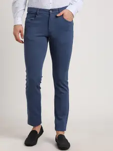 Turtle Men Smart Mid-Rise Tapered Fit Regular Trouser