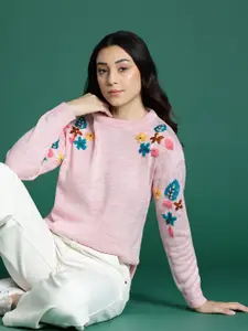 DressBerry Floral Embroidered Pullover