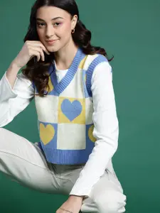 DressBerry Women Conversational Design Sweater Vest