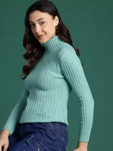 DressBerry Acrylic Self-Striped Pullover