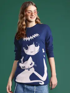 DressBerry Graphic Longline Pullover