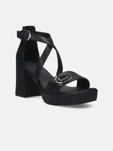 BAGATT Embellished Leather Platform Heels