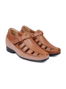 Bxxy Men Hidden Elevator Shoe-Style Sandals