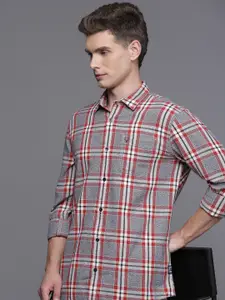 Allen Solly Custom Fit Checked Pure Cotton Casual Shirt
