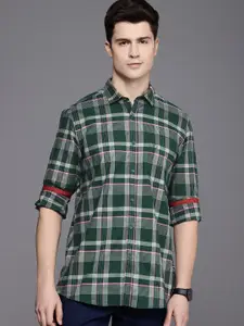 Allen Solly Custom Fit Opaque Checked Casual Shirt