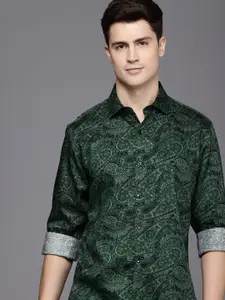 Allen Solly Classic Fit Printed Pure Cotton Casual Shirt
