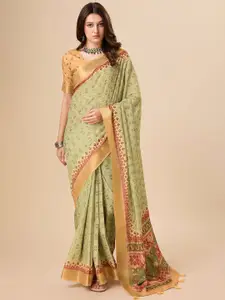 Rekha Maniyar Floral Zari Art Silk Saree