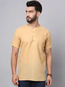 Latest Chikan Garments Band Collar Short Kurta