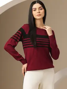Chemistry Striped Acrylic Pullover