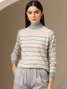 Chemistry Acrylic Striped Knitted Sweater