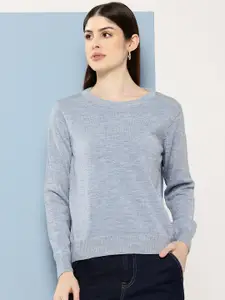 Chemistry Shimmery Round Neck Pullover