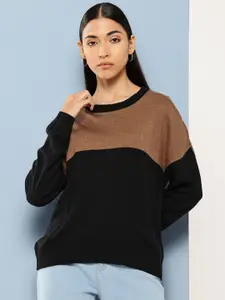 Chemistry Acrylic Colourblocked Pullover