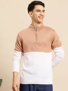 Mast & Harbour Acrylic Colourblocked Pullover
