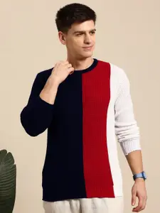 Mast & Harbour Acrylic Colourblocked Pullover