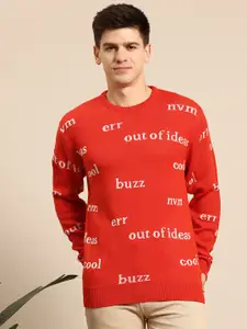 Mast & Harbour Typography Printed Pullover