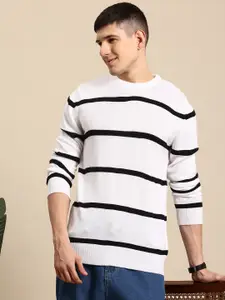 Mast & Harbour Acrylic Striped Pullover
