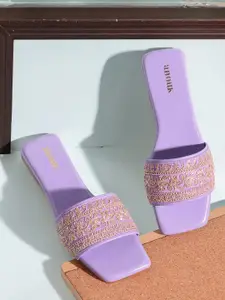 Anouk Embellished Open Toe Flats