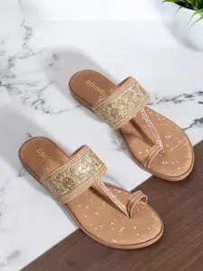 Anouk Embellished One Toe Flats