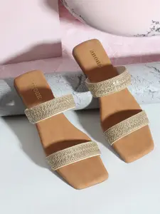 Anouk Embellished Open Toe Flats