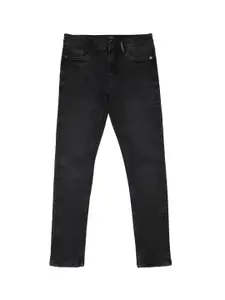 Allen Solly Junior Boys Skinny Fit Mildly Distressed Light Fade Stretchable Jeans