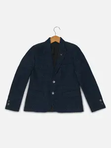 Allen Solly Junior Boys Embroidered Single-Breasted Party Blazer