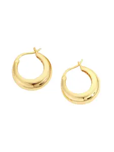 BRIA JEWELS Gold-Plated Sterling Silver Hoop Earrings