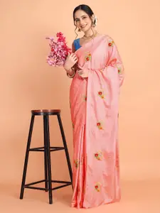 Mitera Floral Embroidered Saree