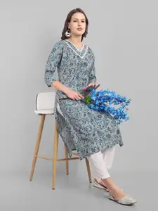 LYCHNIS Floral Printed Floral Kurta