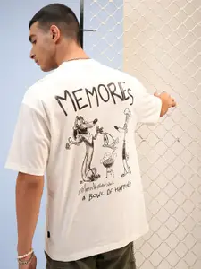 HIGHLANDER Printed Round Neck Short Sleeves Cotton T-shirt