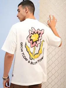 HIGHLANDER Printed Round Neck Short Sleeves Cotton T-shirt