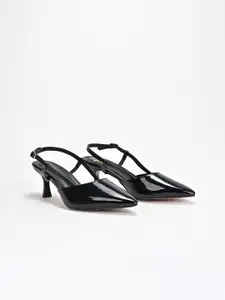 SCENTRA Pointed Toe Slim Heeled Pumps