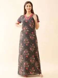 Maybell Printed Pure Cotton Maxi Nightdress
