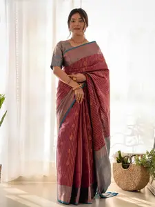 Anouk Ethnic Motifs Woven Design Zari Kanjeevaram Saree