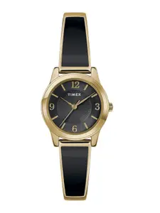 Timex Women Brass Dial & Stainless Steel Bracelet Style Straps Analogue Watch TW2R92900