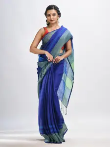 Angoshobha Woven Design Pure Linen Saree