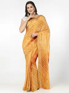 Kishori Sarees Bandhani Zari Pure Silk Saree