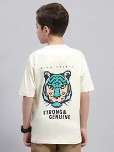 Monte Carlo Boys Graphic Printed Cotton T-shirt