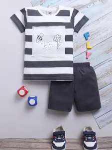 Toonyport Boys Graphic Printed Pure Cotton T-shirt with Shorts