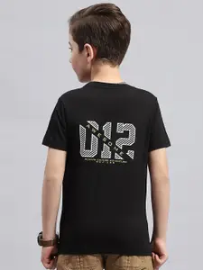 Monte Carlo Boys Graphic Printed Round Neck Cotton T-shirt