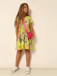 Vero Moda Girls Conversational Print A-Line Dress