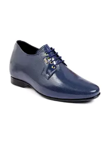 Bxxy Men Textured Invisible Height Increasing Formal Derbys