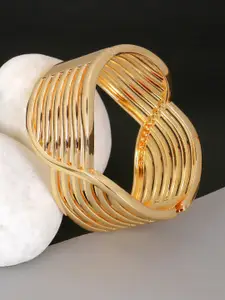 Adwitiya Collection Women Gold-Plated Kada Bracelet