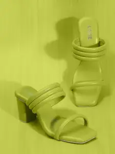 Lavie Open Toe Block Heels