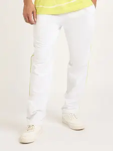 EDRIO Men Cotton Side Panel Track Pants