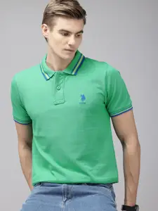 U.S. Polo Assn. Polo Collar Pure Cotton Slim Fit T-shirt