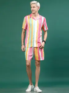 Rigo Printed Shirt-Collar Shirt With Shorts Co-Ords