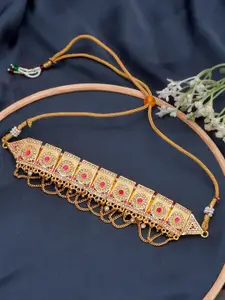 Silvermerc Designs Copper Gold-Plated Choker Necklace